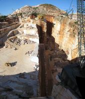 빌라 비소스 근처 대리석 채석장