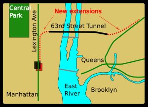 이스트사이드 연결선 노선 개요도