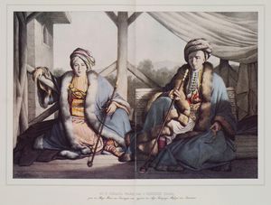 벨리 파샤의 아들이자 알리 파샤의 손자인 이스마일 베이와 메흐메드 파샤, 루이 뒤프레 (1827)