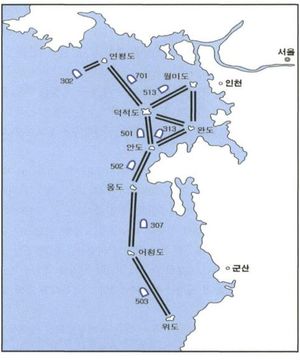 서해안 봉쇄작전 요도