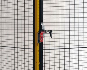 와이어 메시에 있는 전기 인터록