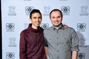 2019년 게임 개발자 선택 어워드에서 저스틴 마(왼쪽)와 매튜 데이비스