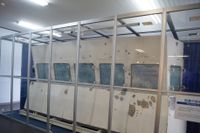 총격으로 손상된 "아마미"의 함교