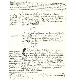 일키르히 항복 문서(Kapitulationsurkunde)의 첫 페이지