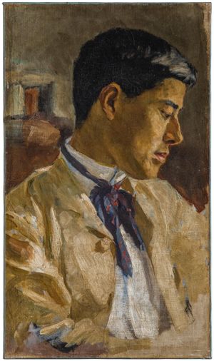 쿠로다 세이키가 그린 구메 게이이치로의 초상화