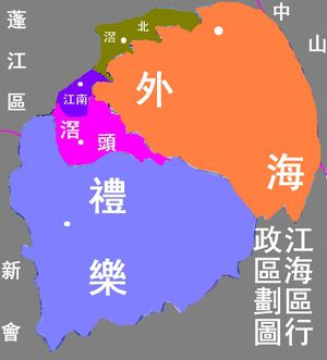 장하이 구 행정구역