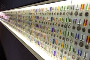 훈장 전시관의 모습