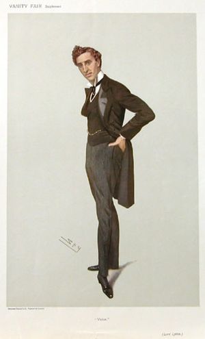 "스파이"가 1906년 배니티 페어에 그린 리턴의 캐리커처