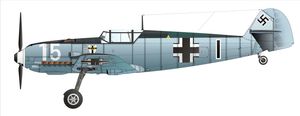 1940년 프랑스에서 활동한 I./JG 1 부대의 Bf 109 E-3
