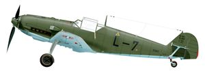 JG 52가 운용한 Bf 109E. 이 Bf 109는 E-3형이다.