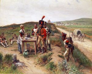 황실 근위대 샤쇠르 기병대와 비방디에르.