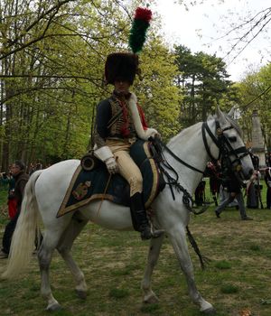 샤쇠르 기병대의 역사 재현.