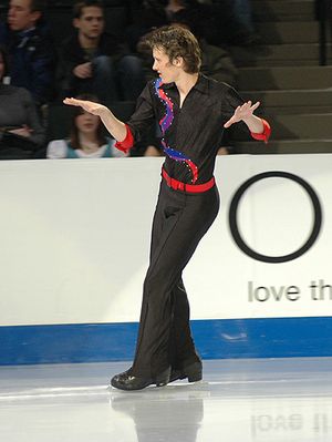 애벗, 2008년 미국 피겨 스케이팅 선수권 대회에서 갈라 공연을 펼치고 있다.