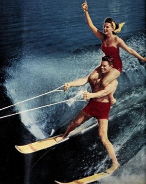 제프 리처즈와 그의 신부 셜리 시브레 (1954)