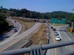 I-79가 I-70과 합류하는 지점, 워싱턴