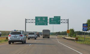 워소 근처 WIS 29와 교차하는 I-39 북쪽 종점