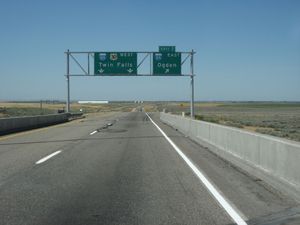 I-86과 I-84의 분기점(아이디호주 Declo 근처)