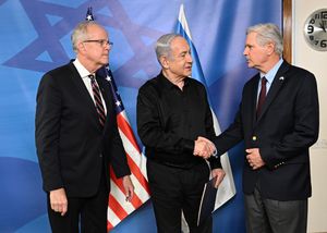 호븐, 2023년 11월 12일 이스라엘에서 베냐민 네타냐후 이스라엘 총리와 함께