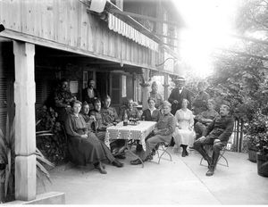 1914년에서 1918년 사이 지그리스빌에서 휴식을 취하는 병사들