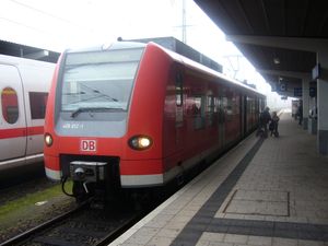 레기오날반 열차가 샤프하우젠으로 가는 모습 (징겐역)