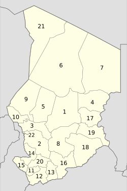 차드의 행정 구역 2008–2012