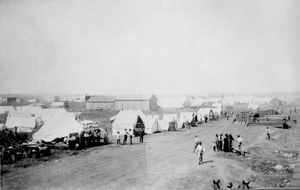 톰프슨 출생 몇 년 전인 1901년의 오클라호마주 아나다코