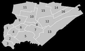 창즈향의 행정 구역