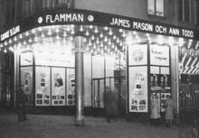 스톡홀름의 한 영화관에서 상영되는 영화