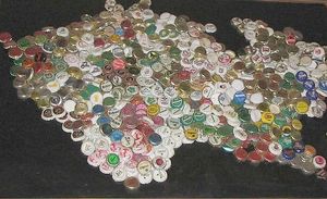 맥주 뚜껑으로 만든 체코 지도