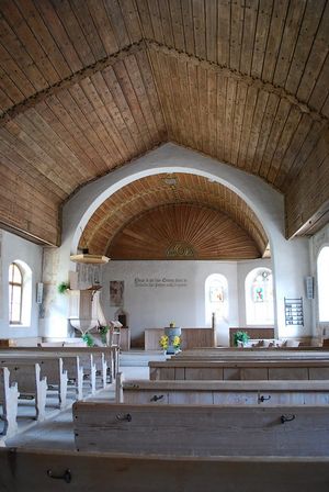 츠바이지멘 스위스 개혁 교회 내부