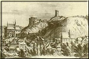 얀 펠릭스 피바르스키가 그린 1811년의 카지미에시 돌니 수채화 그림