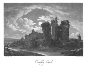 18세기 말 재건축 이전의 성의 오리지널 수채화