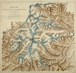 1903년 칸첸중가 지도