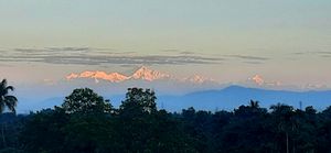 잘파이구리에서 바라본 칸첸중가산의 일출