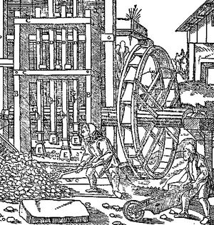 16세기 구리 광석을 분류하는 독일 광부들