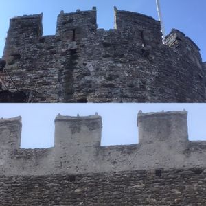 San Giorio di Susa와 비교한 콘위의 머리