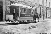 1894년 8월에 생장가를 따라 운행하던 생장가도시철도회사의 마차철도