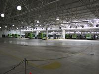 메트로뷔스에 투입되는 굴절버스를 유지·보수하는 뇌프샤텔 차고지