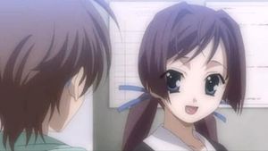 크로스데이즈의 대화 예시. 여기서 로카는 유우키와 대화하고 있다.