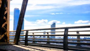 퀸즈버러교에서 바라본 남부 하부 도로와 롱아일랜드 시티