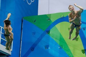 2016년 리우 올림픽에서 크리스 미어스와 잭 로프터