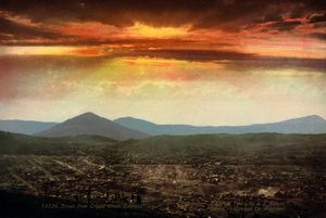 1899년 크리플크릭의 일몰과 피스가 산