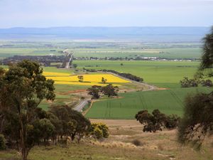 Armagh에서 구 Blyth Road의 Brooks Lookout에서 서쪽으로 펼쳐지는 파노라마 뷰