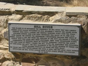 Hill River plaque