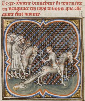 브룬힐데가 죽음으로 끌려가다