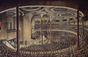 1850년 9월 11일 캐슬 가든에서 제니 린드의 미국 첫 공연 (커리어 앤 아이브스의 석판화)