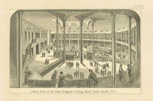 주립 이민자 착륙소 내부 모습