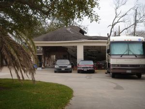 2008년 허리케인 아이크에 의해 파괴된 케마의 집