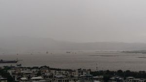 7월 11일 푸저우의 민강을 휩쓴 폭풍우