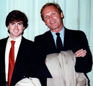 탭 헌터(오른쪽)와 그의 파트너 앨런 글레이저(왼쪽) (1985년 뉴욕)